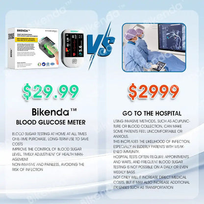 【OFFICIAL STORE】Bikenda™ Next-Generation Intelligent Multifunctional Non-Invasive Laser Blood Glucose Meter [99.9% Accuracy]