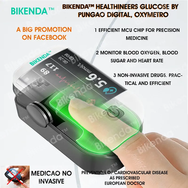 【OFFICIAL STORE】Bikenda™ Next-Generation Intelligent Multifunctional Non-Invasive Laser Blood Glucose Meter [99.9% Accuracy]